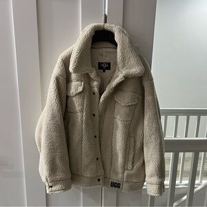 UGG Men's Tan Sherpa Shirt Jacket